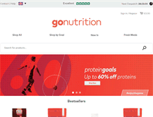 Tablet Screenshot of gonutrition.com